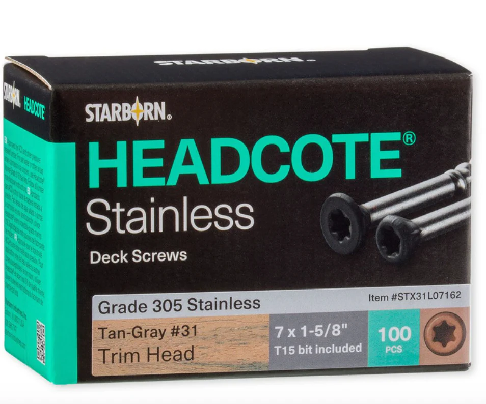 Headcote Stainless Deck Screws